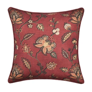 Bari Red 20" Square Pillow - 193842155509