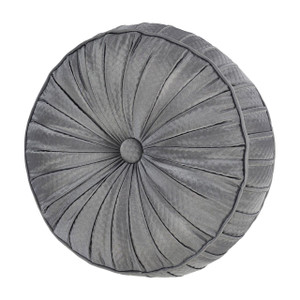 Excelsior French Blue Tufted Round Pillow - 193842153833