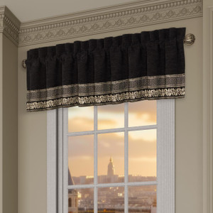 Laurenza Black Straight Valance - 193842151778