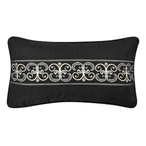 Messina Black Boudoir Pillow - 193842155394