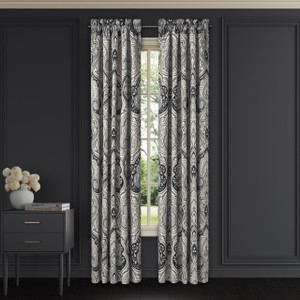 Messina Black Curtain Pair - 193842155370