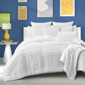 Darby White Comforter Set - 193842153529
