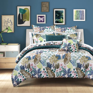 Rainforest Teal Comforter Set - 193842152423
