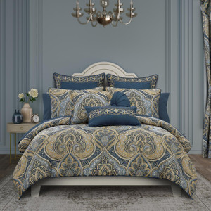 Messina Navy Comforter Set - 193842155479