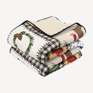 Winter Cottage Quilted Throw - 754069205189