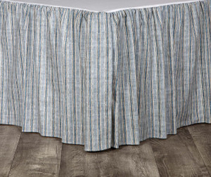 Vintage Indigo Bed Skirt - 013864142861