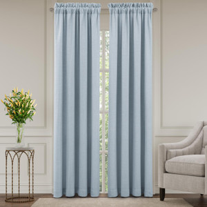 Garden Bloom Chambray Curtain Pair - 193842159224
