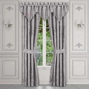 Mary Lavender Lined Rod Pocket Curtain Pair - 193842159330