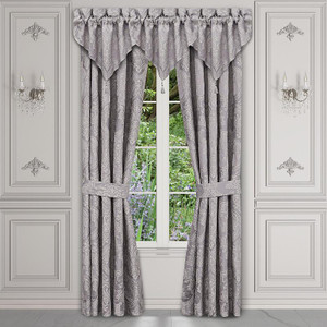 Mary Lavender Lined Rod Pocket Curtain Pair - 193842159330
