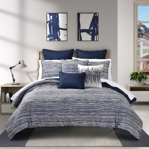 Dalton Navy Comforter Set - 193842160664