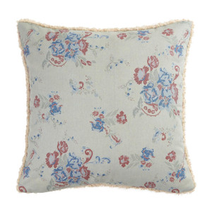 Rosabel Washed Denim Teddy-Backed Pillow - 840118833141
