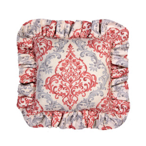 Anna Ruffled Square Pillow Main Print - 013864138833