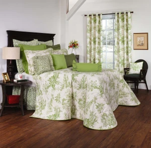 Bouvier Green Bedspread - 013864145015