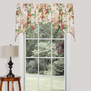 Cottage Rose Lined Empress Swag - 013864146715