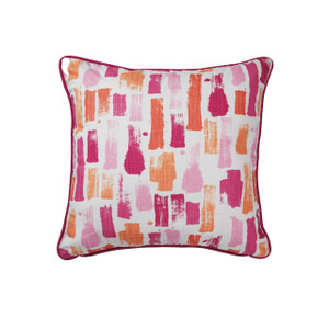 Fairy Flamingo Strokes Square Pillow - 013864148085