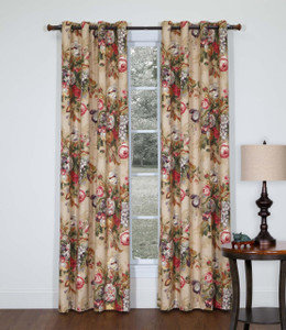 Queensland Autumn Grommet Top Curtain Pair - 138641417342