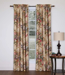 Queensland Autumn Lined Rod Pocket Curtain Pair - 138641417274