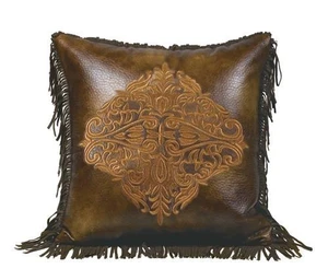Austin Faux Leather Pillow - 890830116886