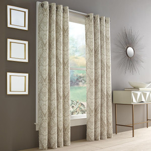 JQueen Roosevelt Natural 95" Grommet Panel