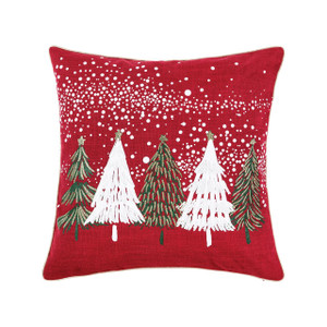 Snowy Trees Pillow - 008246737049