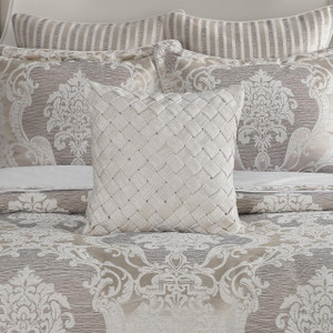 Queensbury Almond 18" Square Pillow - 193842164174