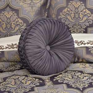 Manchester Lavender Tufted Round Pillow - 193842163511