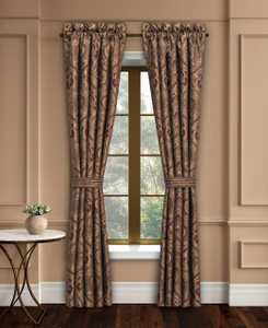 Odette Crimson Lined Rod Pocket Curtain Pair - 193842163542