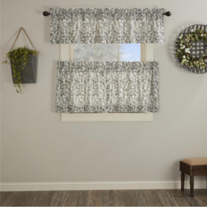 Gray Gables Floral Tier Curtain Pair - 840528198977
