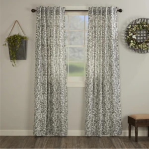 Gray Gables Floral Curtain Pair - 840528198946