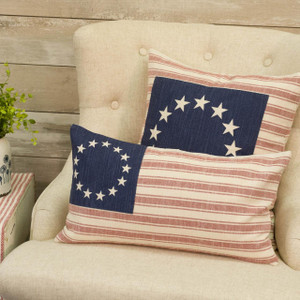 Market Place Red Flag Pillow Cover - 840528196102