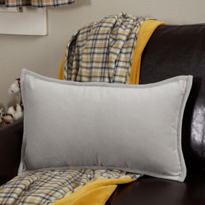 Morning Meadow Gray Velvet Pillow Cover - 810055895731