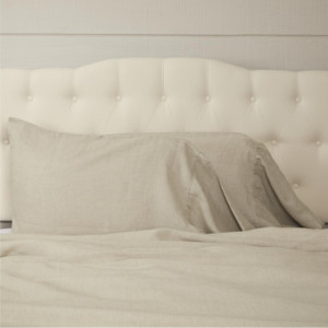 Provincial Linen Natural Pillow Cover Set of 2 - 840233901299