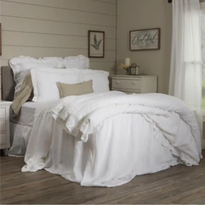 Provincial Linen White Bedspread - 840233901435