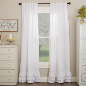 Serenity Ruffled Curtain Pair - 840233902562