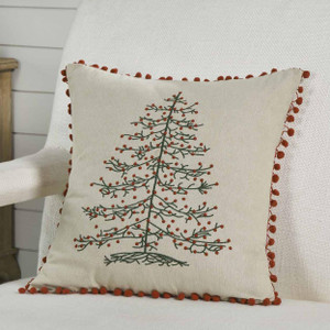 Timeless Ticking Red Tree Pillow Cover - 840233912424