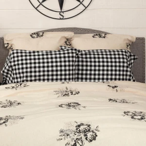 Vintage Check Black Bedding Collection -