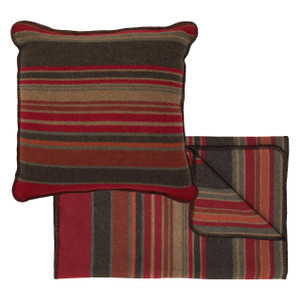 Hudson Garnet Bed Scarf & Pillow Set - 650654099150