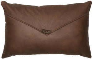 Lapis Valley Leather Pillow - 650654097330