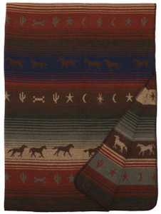Mustang Canyon III Throw Blanket - 650654097279