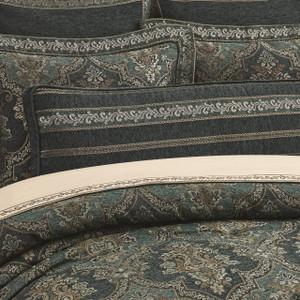 Nancy Teal Bolster Pillow - 193842163009
