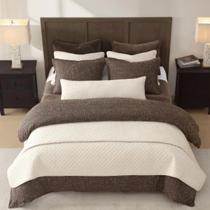 Farah Linen Blend Coverlet Set - 840118834698