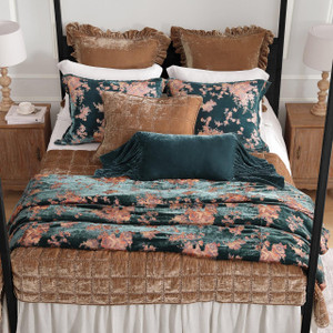 Josephine Burnout Faux Silk Velvet Duvet Cover Set - 840118834322