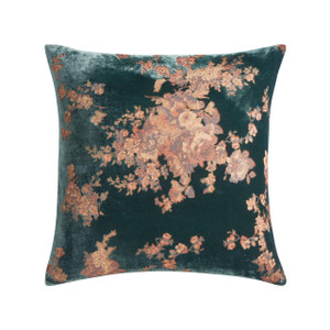 Josephine Burnout Faux Silk Velvet Square Pillow - 840118834339