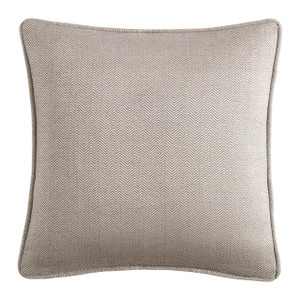 Chenille Herringbone Sand Euro Sham - 840118822817