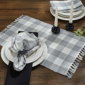 Wicklow Dove Check Kitchen Textiles -