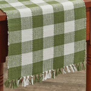 Wicklow Sage Check Yarn Table Runner - 762242010093