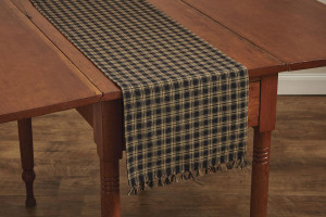 Sturbridge Black Table Runner - 762242195349
