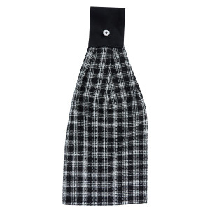 Stafford Black & Cream Hand Towel - 762242070936