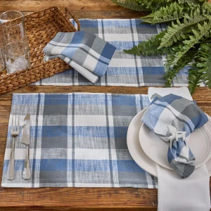 Waters Edge Plaid Kitchen Textiles -