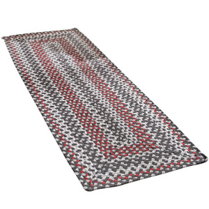 Limestone Braided Rectangle Rug Runner - 762242033870